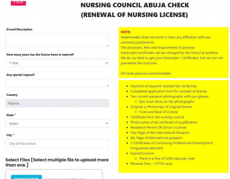 Steps To Renew/Verify Nursing & Midwifery Licence In Nigeria » Help Me Waka